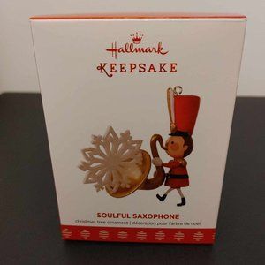 Hallmark Keepsake Ornament Soulful Saxophone Soldier 2017 Limited Edition - NIB